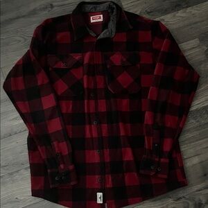 Wrangler Red and Black Plaid Shirt/jacket